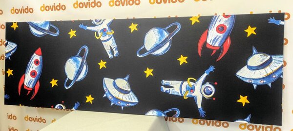 Obraz odważny astronauta