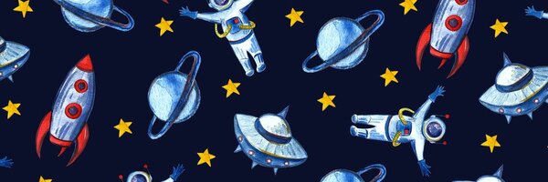 Obraz odważny astronauta