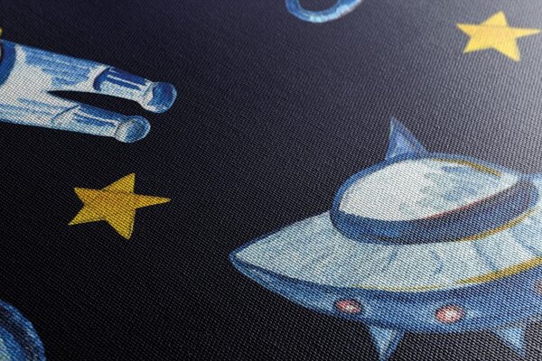Obraz odważny astronauta