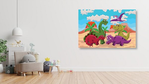 Obraz świat dinozaurów