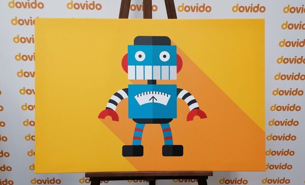 Obraz wesoły robot