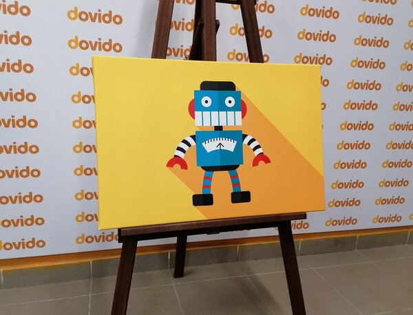 Obraz wesoły robot
