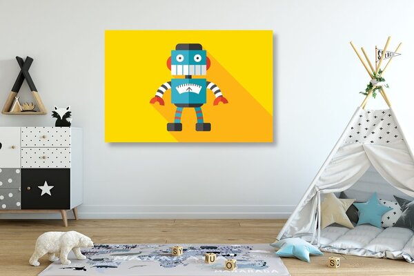 Obraz wesoły robot