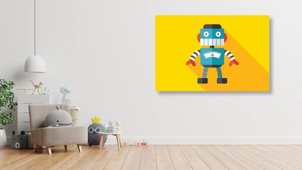 Obraz wesoły robot