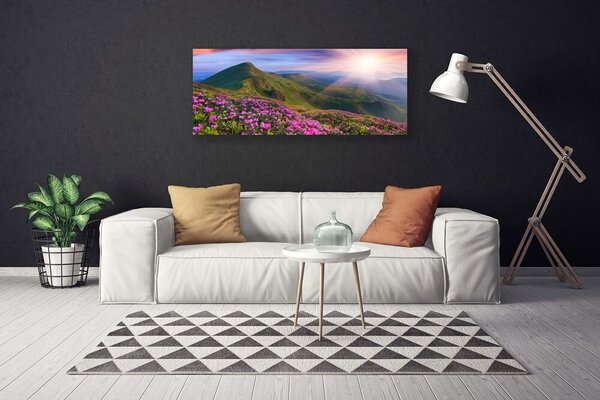 Obraz canvas Kwiatowy Dywan u Stóp Gór