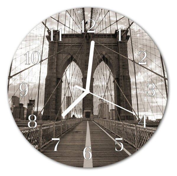 Zegar ścienny okrągły Most
