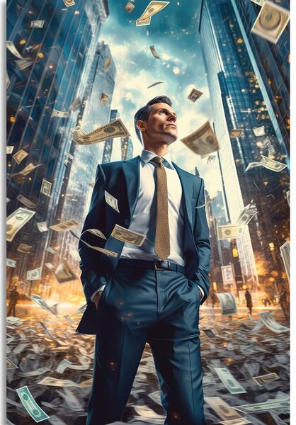 Obraz biznesmen z Wall Street