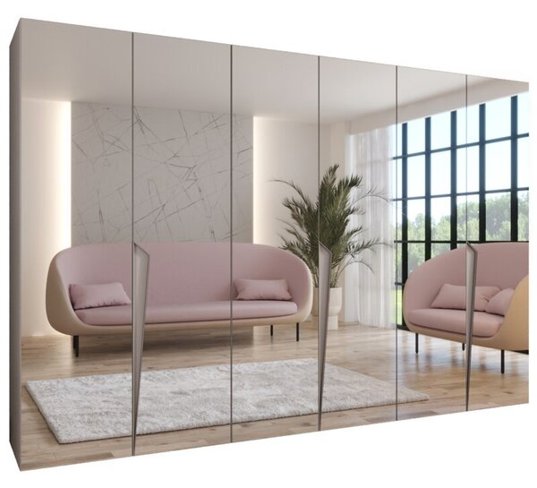 Szafa uchylna otwierana Piano 1 300 (3x100) wys. 202 cm kaszmir + u. kaszmir