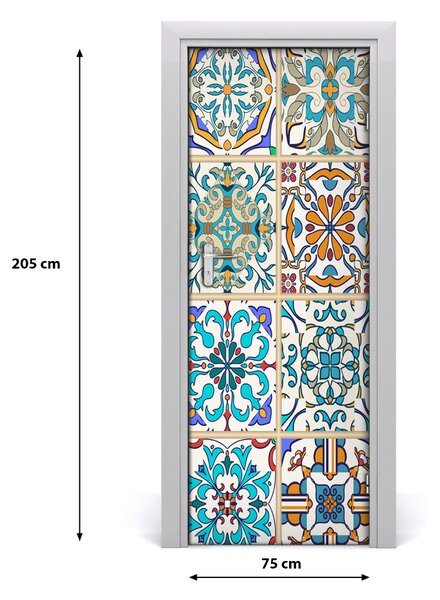 Naklejka fototapeta na drzwi Ceramiczne płytki