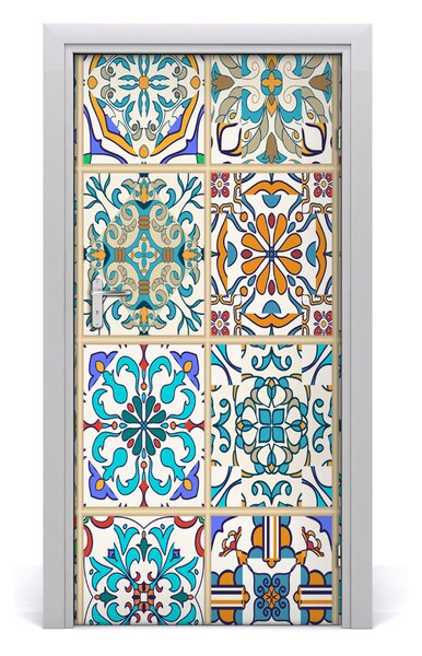 Naklejka fototapeta na drzwi Ceramiczne płytki