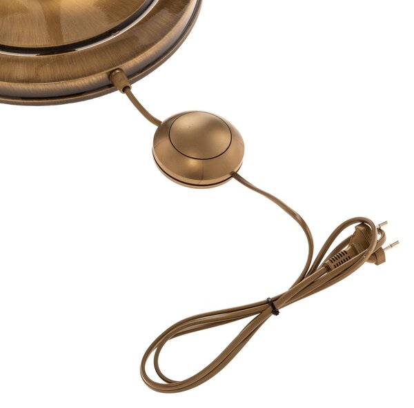 Lampa stojąca Birmingham Jupiter, brązowy / mosiężny, salon / jadalnia, tworzywo sztuczne, antyczny