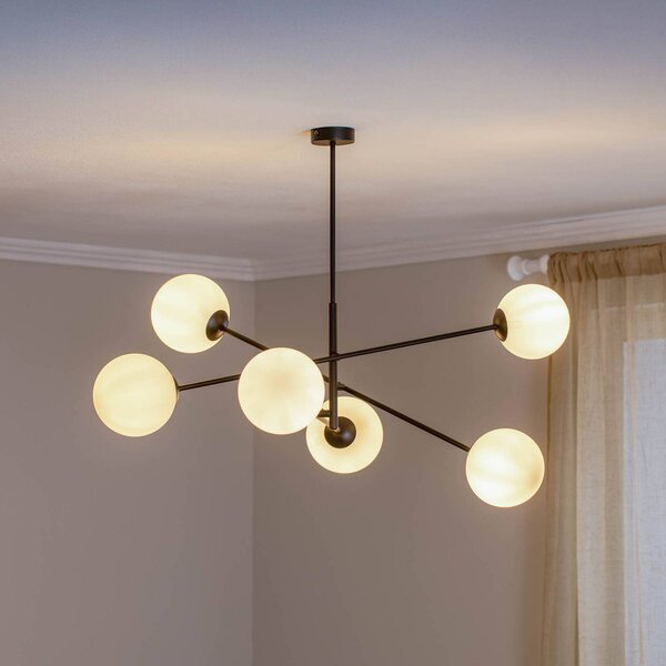 Lampa sufitowa Linear EMIBIG LIGHTING, możliwość ściemniania, czarny, salon / jadalnia, metal, nowoczesny