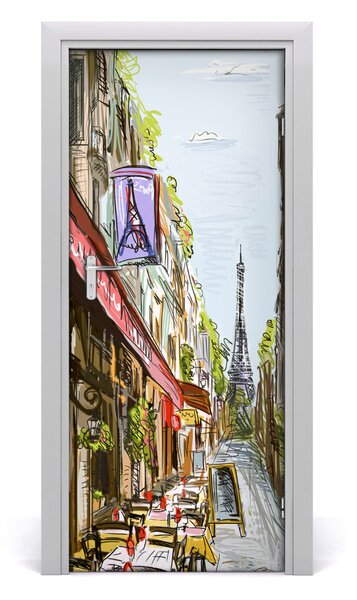 Fototapeta samoprzylepna na drzwi Wieża Eiffla