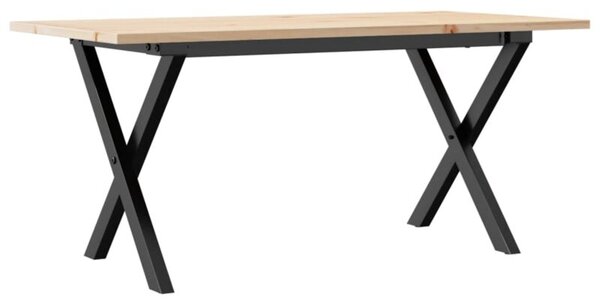 Stolik kawowy z nogami w kształcie litery x, 100x50x45 cm