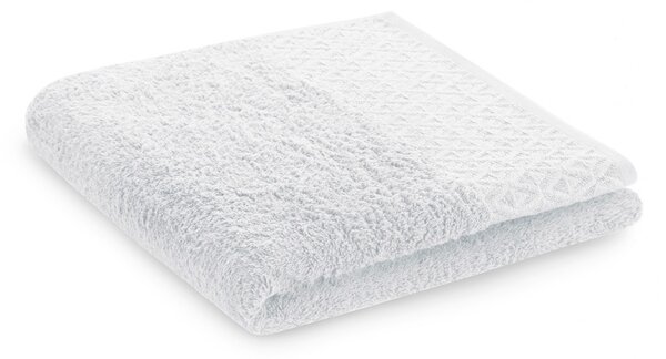 Ręcznik kąpielowy Bawełniany ze srebrnym zdobieniem Popielaty MIDAL-30x50 cm