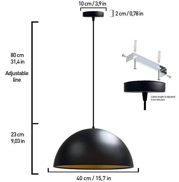 Lampa wisząca Lipeo ROYALTECH, możliwość ściemniania, salon / jadalnia, metal
