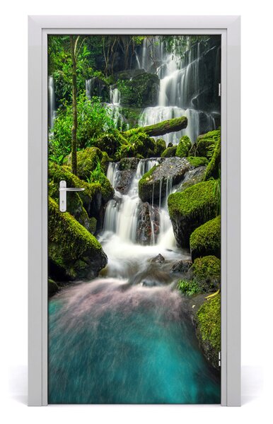 Naklejka fototapeta na drzwi Wodospad w dżungli