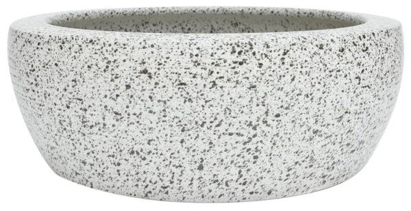 Umywalka nablatowa, szara, okrągła, Φ41x14 cm, ceramiczna