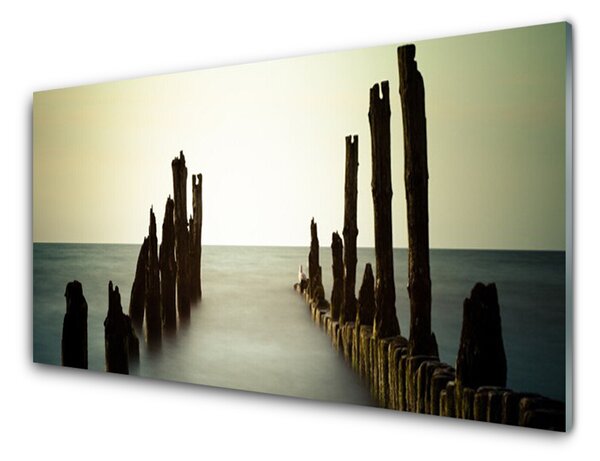 Obraz Szklany Morze Słońce Krajobraz