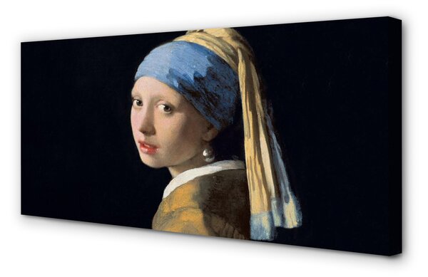 Duży obraz na płótnie Dziewczyna z perłą - Johannes Vermeer
