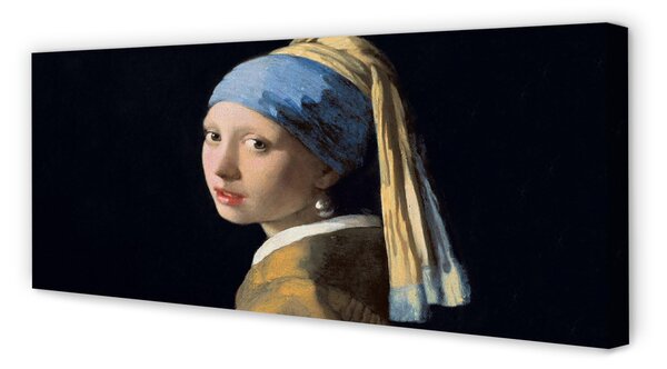 Duży obraz na płótnie Dziewczyna z perłą - Johannes Vermeer