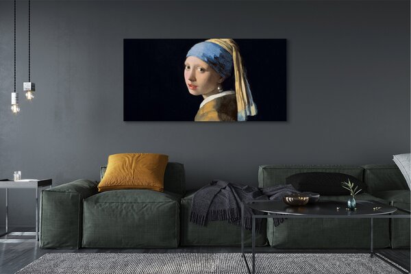 Duży obraz na płótnie Dziewczyna z perłą - Johannes Vermeer