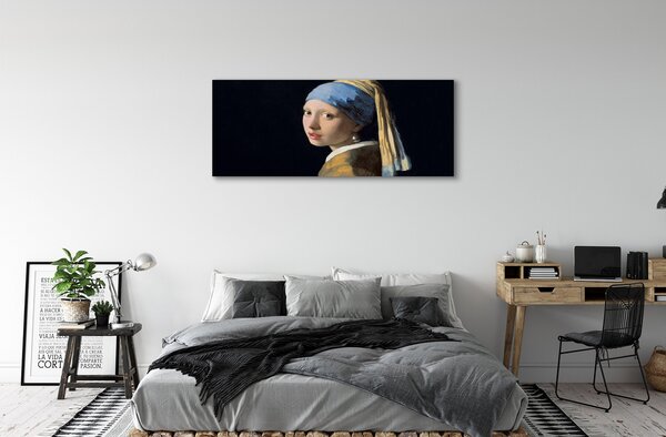 Duży obraz na płótnie Dziewczyna z perłą - Johannes Vermeer