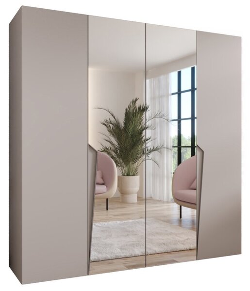 Szafa uchylna otwierana Piano 2 200 wys. 202 cm kaszmir + u. kaszmir