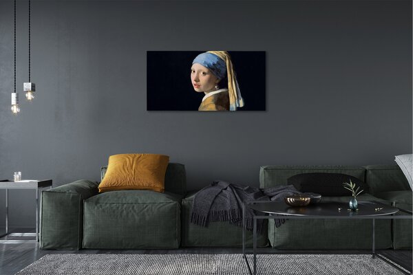Duży obraz na płótnie Dziewczyna z perłą - Johannes Vermeer