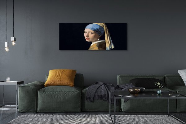 Duży obraz na płótnie Dziewczyna z perłą - Johannes Vermeer