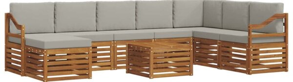 Zestaw mebli ogrodowych z litego drewna akacjowego - nowoczesny design i komfort na świeżym powietrzu