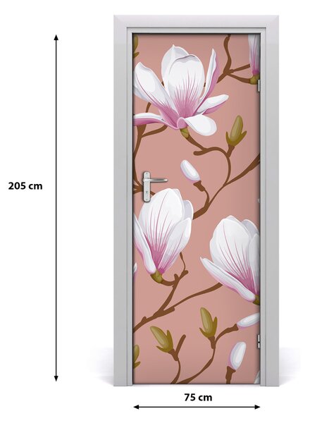 Okleina samoprzylepna fototapety na drzwi Magnolia