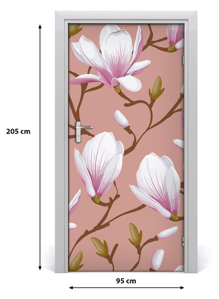 Okleina samoprzylepna fototapety na drzwi Magnolia