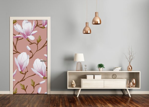 Okleina samoprzylepna fototapety na drzwi Magnolia