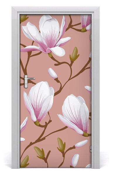 Okleina samoprzylepna fototapety na drzwi Magnolia