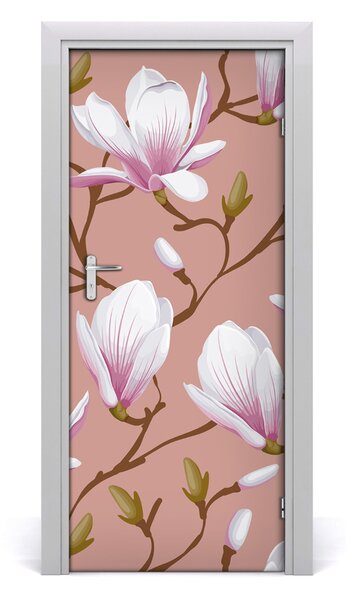 Okleina samoprzylepna fototapety na drzwi Magnolia
