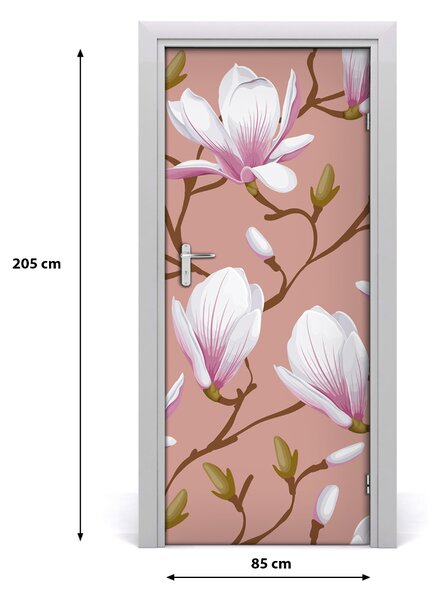 Okleina samoprzylepna fototapety na drzwi Magnolia