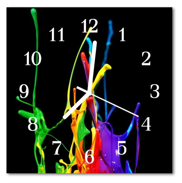 Zegar ścienny kwadrat Kolor