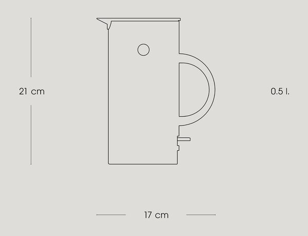 Czarny plastikowy czajnik elektryczny 500 ml EM77 – Stelton