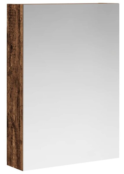 Szafka z lustrem do łazienki stare drewno 50 x 14,5 x 70 cm