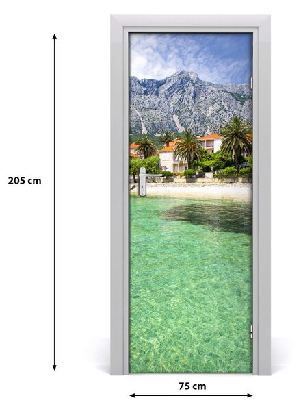 Naklejka fototapeta na drzwi Plaża w Chorwacji