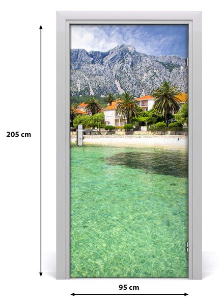 Naklejka fototapeta na drzwi Plaża w Chorwacji