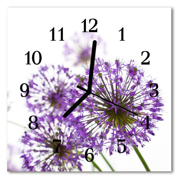 Zegar ścienny kwadrat Kwiat