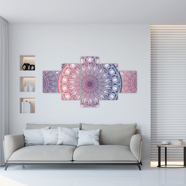 Obraz z mandali (125x70 cm)