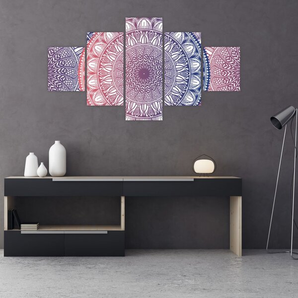 Obraz z mandali (125x70 cm)