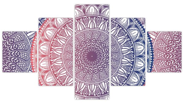 Obraz z mandali (125x70 cm)