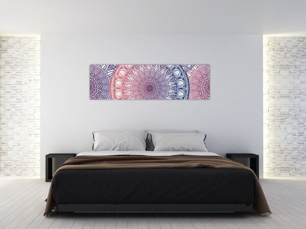 Obraz z mandali (170x50 cm)