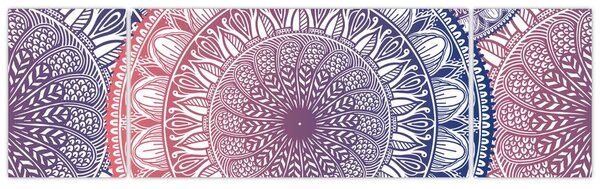 Obraz z mandali (170x50 cm)