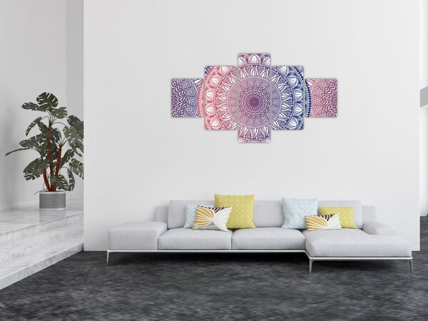 Obraz z mandali (125x70 cm)