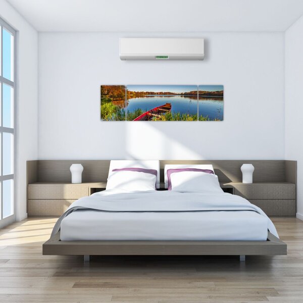 Obraz czerwonej kropki (170x50 cm)